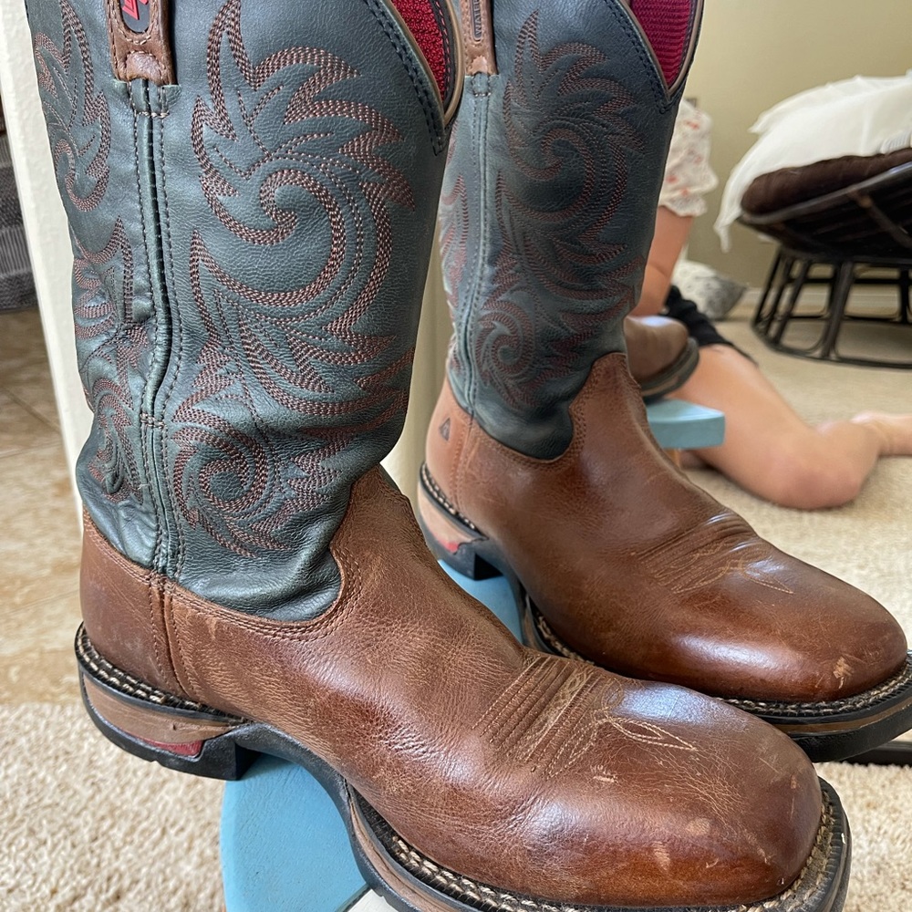 Western work boots worn a couple times